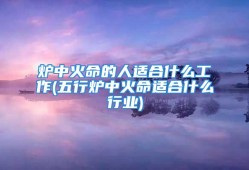 炉中火命的人适合什么工作(五行炉中火命适合什么行业)