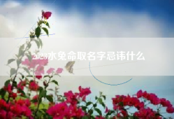 2023水兔命取名字忌讳什么(2023年女兔宝宝取名字最佳字)