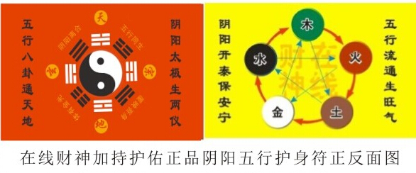 <strong>五行</strong>八卦福 阴阳<strong>五行</strong>护身符 招财符