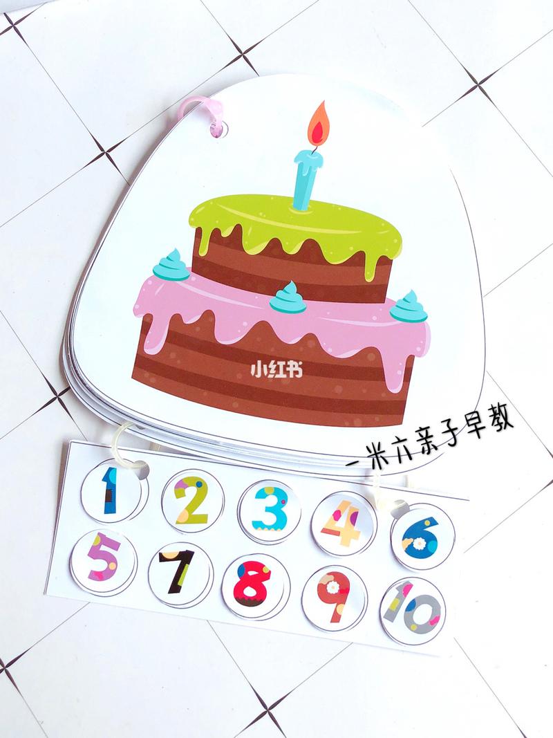 小朋友最爱的生日蛋糕98,数量配对,适合宝宝的数字于数量的启蒙.