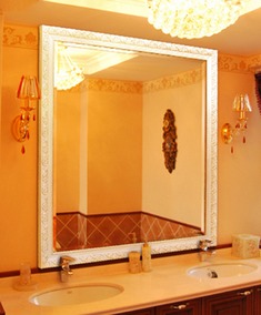 立体磨斜边防水浴室镜